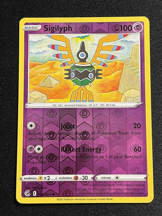 Carta Pokémon Sigilyph 123/264 Fusion Strike