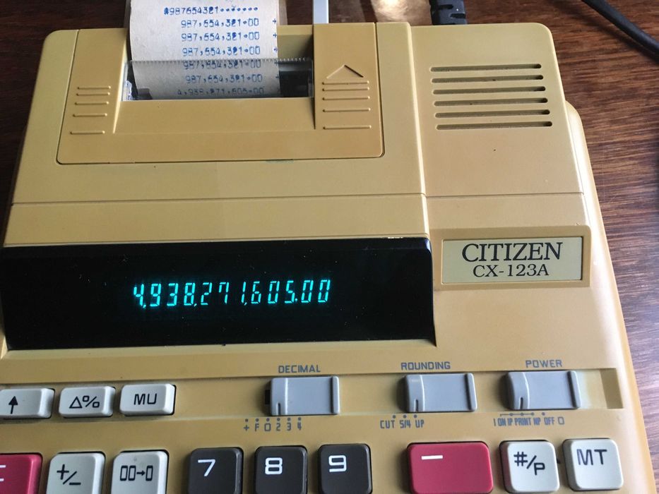 Фінансовий Кaлькулятop CITIZEN СХ-123А з друкуючим пристроєм