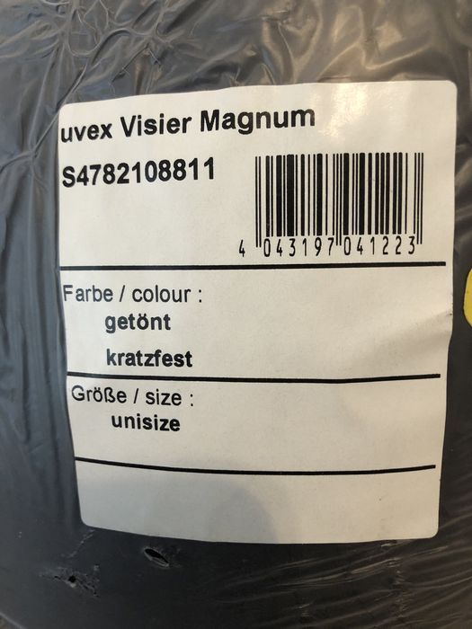 Uvex magnum  lustrzany i przyciemnany wizjer szyba do kasku
