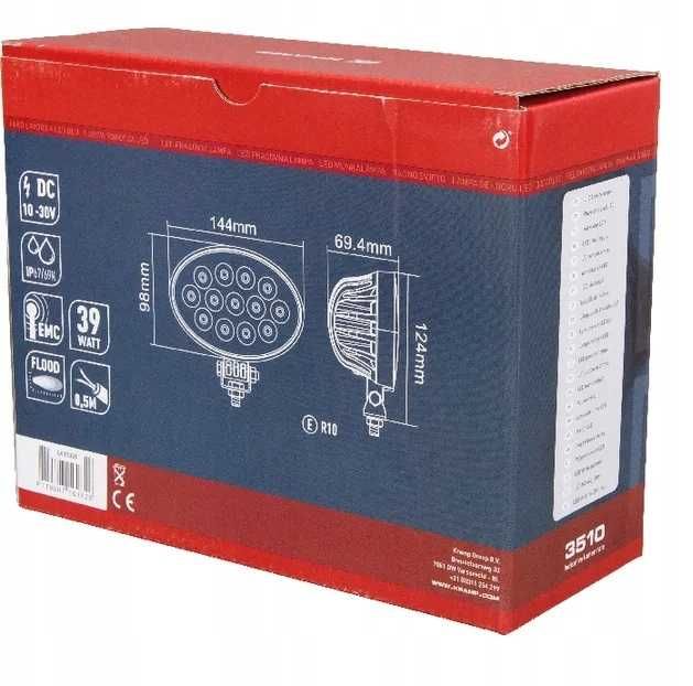Lampa robocza Halogen LED OWALNA 39W 3510 lm KRAMP