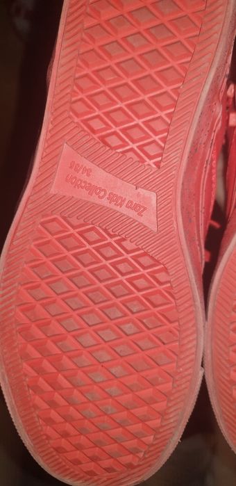 Buty zara 34 35 czerwone za kostkę