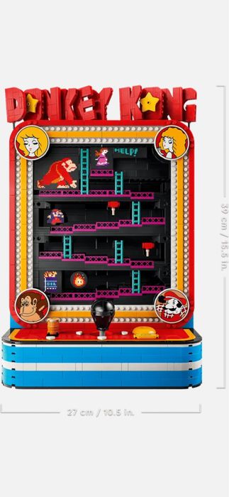 Lego 72051 super mario maquina arcada do Donkey kong