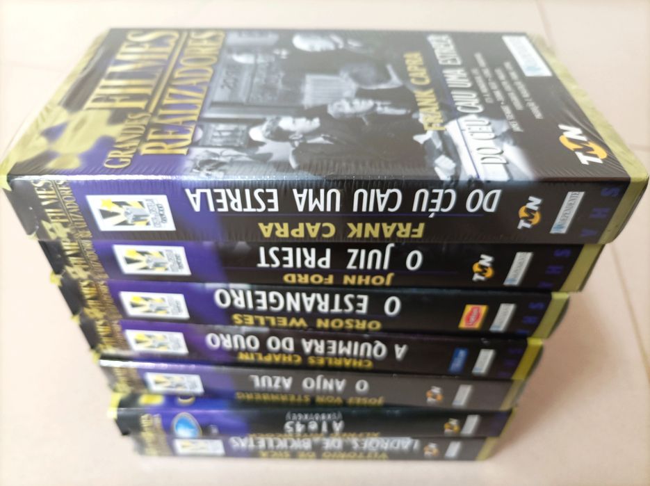 Lote de 7 Filmes em VHS - Coleção Grandes Realizadores