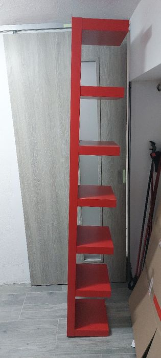 Półka Luki Ikea, regał 190*30 czerwona