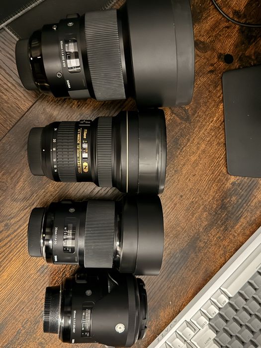 Sigma art sigma zestaw obiektyw obiektywy nikon F