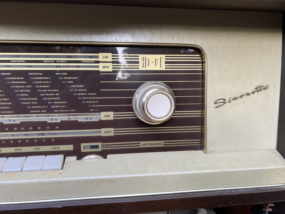 Szafa grajaca radio Smonetta vintage retro