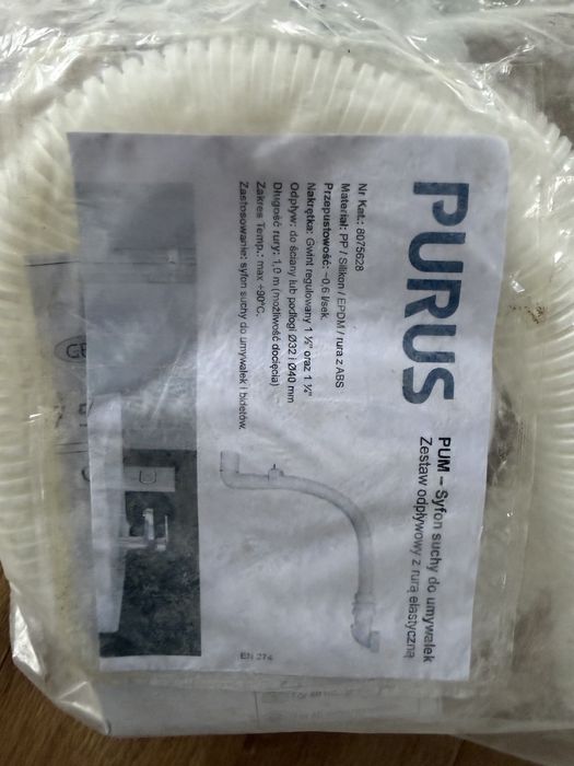 Purus zestaw odplywowy z rurą elstyczną
