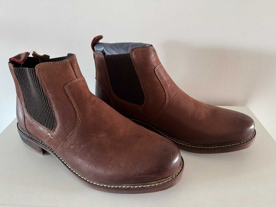 Botki skórzane męskie ocieplane Lasocki rozmiar 42 nowe