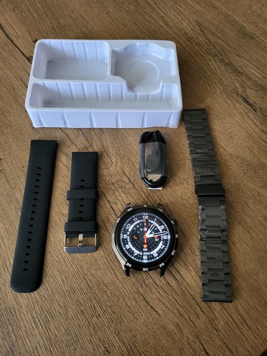 Smartwatch P13 Bluetooth latarka LED 2 paski bransoleta