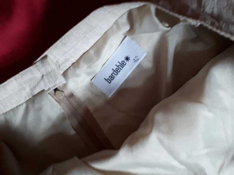 Piekna spodnica lniana w kontrafaldy 42 Bardehl