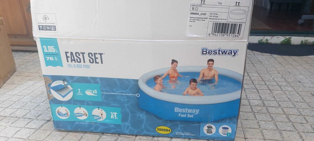 Vendo piscina de encher 305/76 cm