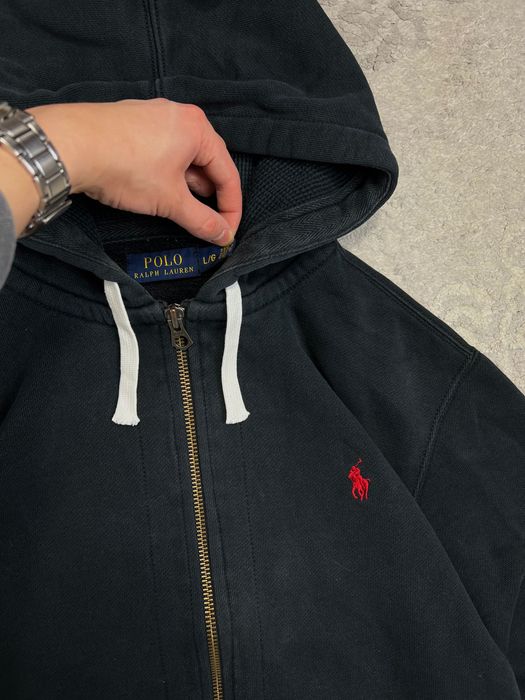Hoodie Polo Ralph Lauren Czarna Bluza Zipped Logo