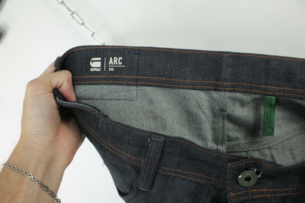 Щільні брендові джинси G-Star Raw Arc 3D Raw Denim Jeans Розмір W34/L32