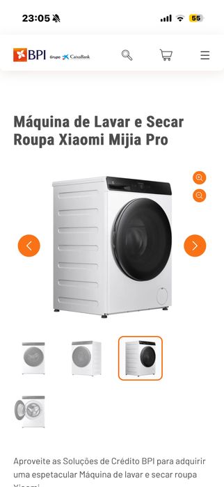 Máquina de Lavar e Secar Xiaomi Mijia Pro 9 kg - Nova, na caixa