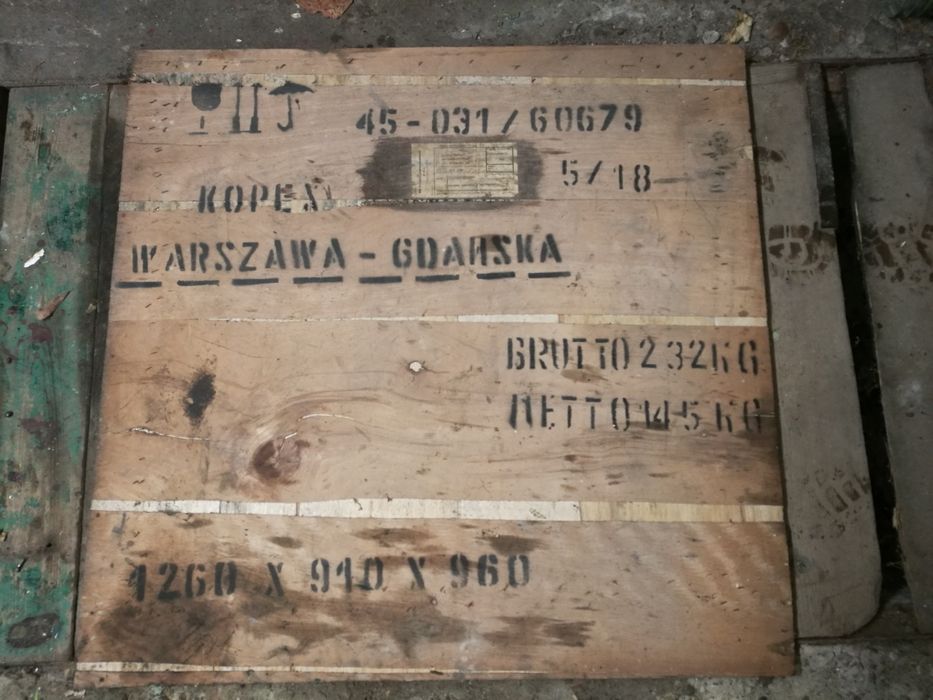 PRL Skrzynia transportowa fronty z 1979r