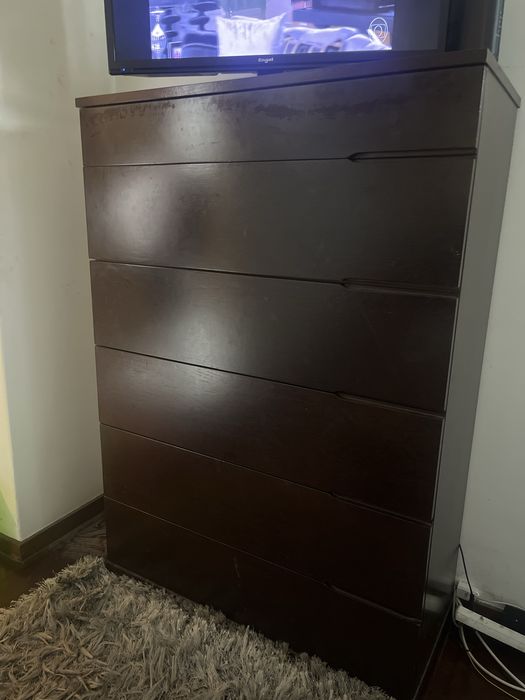 Comoda de madeira 6 gavetas