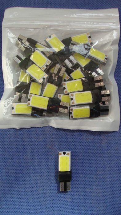 Lâmpadas Led T10 W5W, matricula e de ambiente de elevada luminosidade