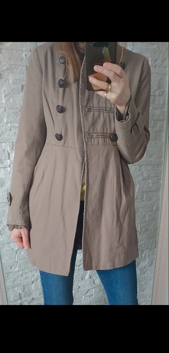 Płaszcz krótki przejsciowy bawełna