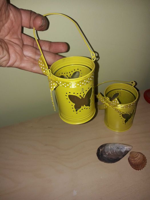 2 swieczniki na male swieczki