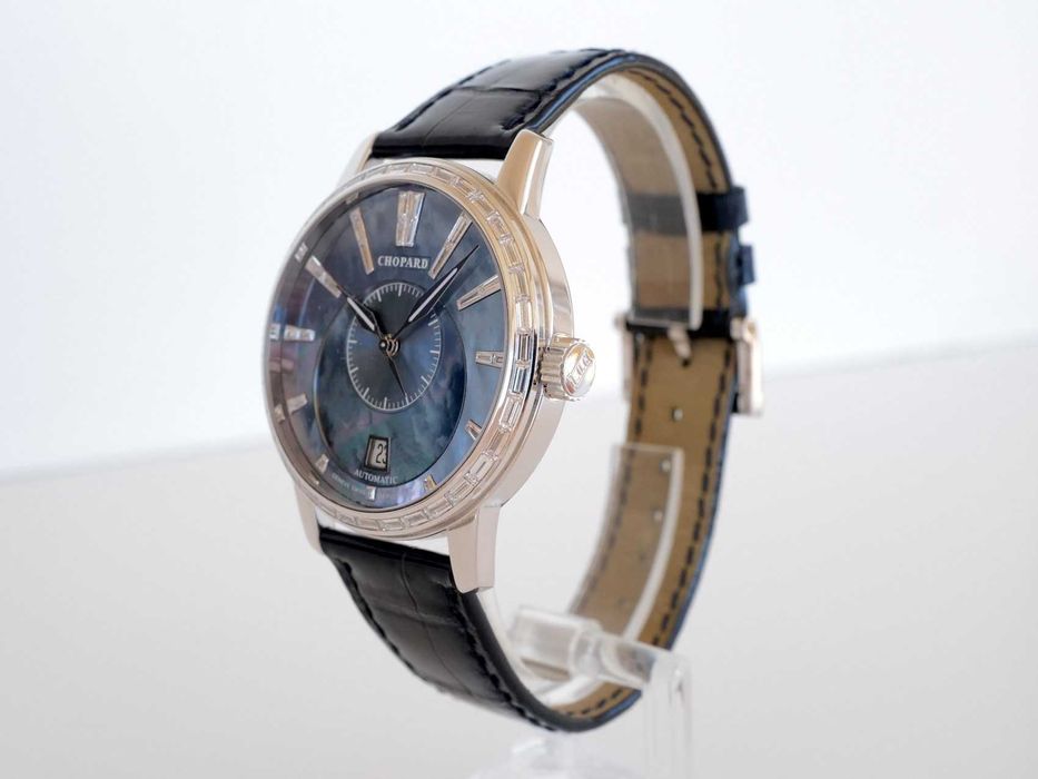 Chopard L.U.C Twin 18K White Gold Baguette Diamonds