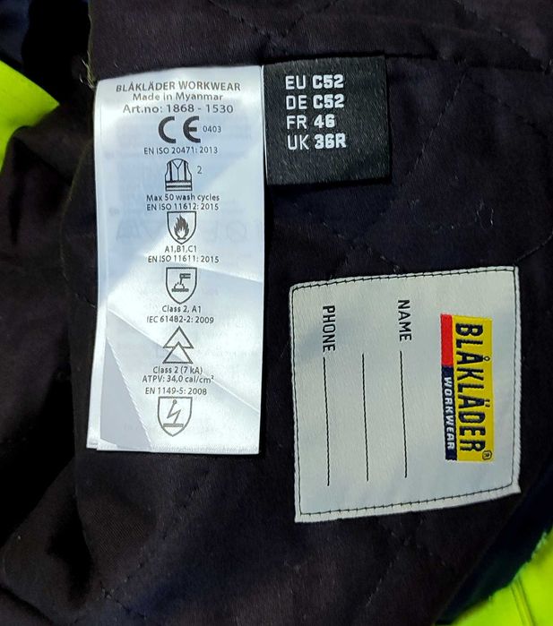 Spodnie zimowe Blaklader r. 52/L