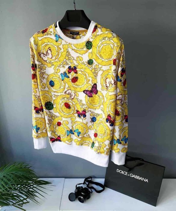 РАСПРОДАЖА! Мужской свитшот DOLCE GABBANA батник реглан кофта оригинал