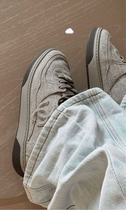 Кеди Chanel сірі