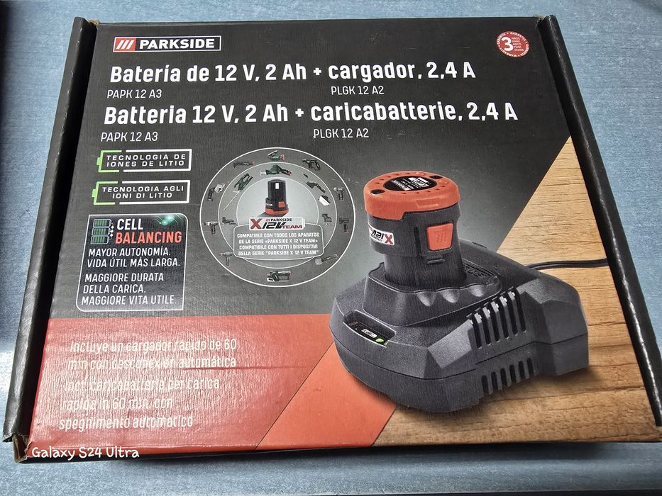 Kit de bateria 12V e carregador