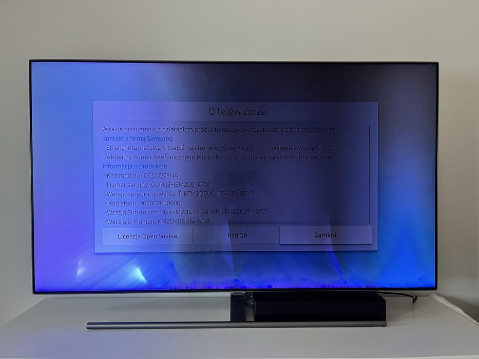 Telewizor Samsung QLED 4K 55” do naprawy