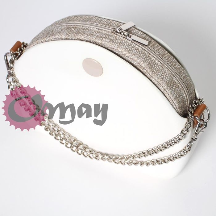 Naturalny organizer do OBAG MOON LIGHT beż hummus 2 kieszenie OMAY