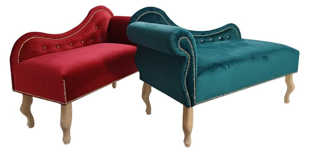 Szezlong sofa ławka dwuosobowa - 100 kolorów do wyboru