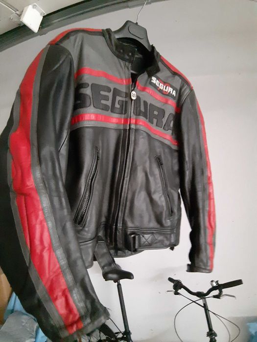 Blusão motard Segura em pele