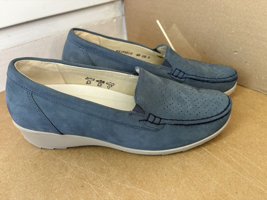 Mokasyny Waldläufer Slipper Hegli, rozmiar 38,5, długość wkładki 25,7 cm (BS-105)