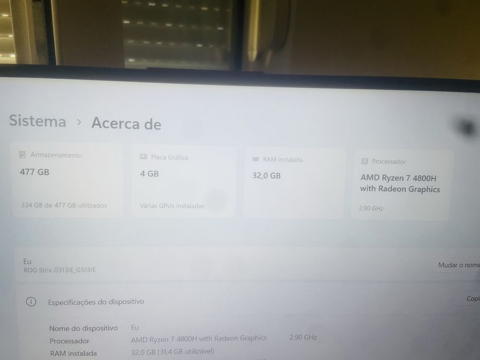 Computador Gamer Rog 32ram435390791780280322