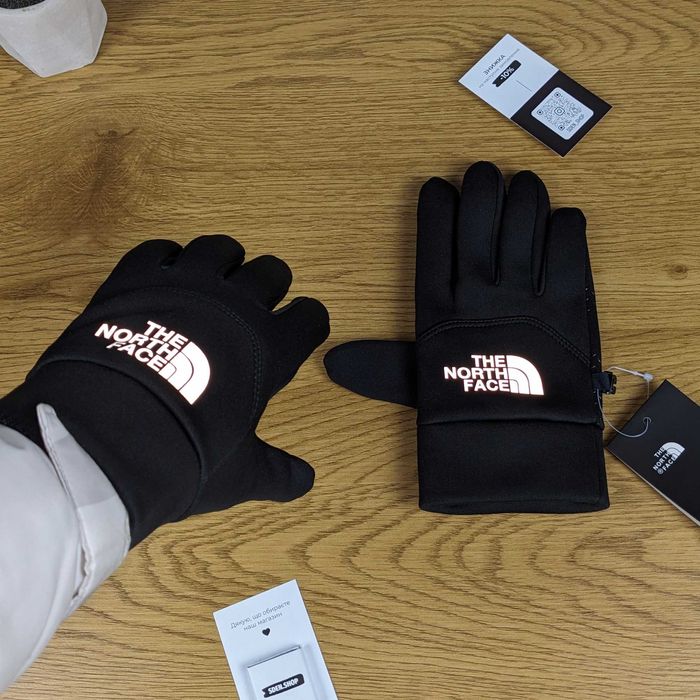 Рефлективні рукавиці The North Face, перчатки ТНФ, зимові рукавиці TNF