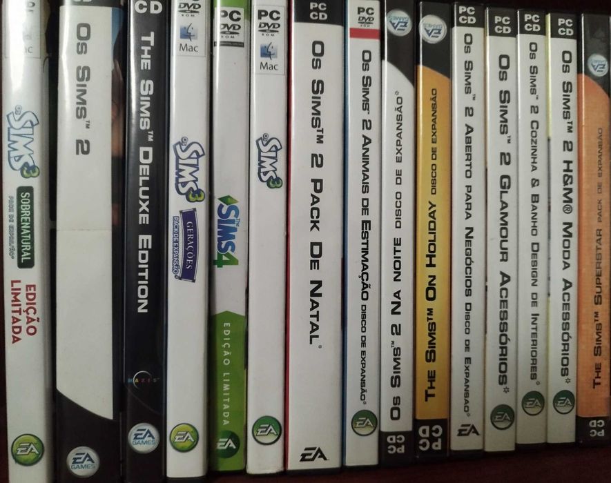 Coleção Completa The Sims 1, 2, 3 e 4!
