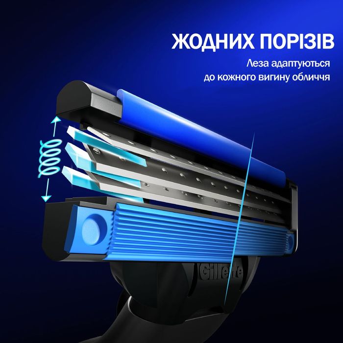 Новинка! 8 шт Gillette Mach3 Turbo (вир. Німеччина), Оригінал