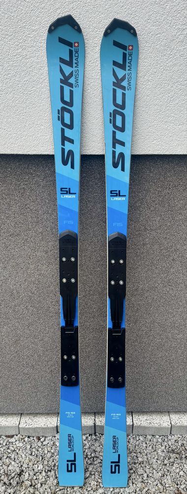 Narty Stöckli Laser SL FIS 165 cm nowa płyta, nowe wiązania Narty Stöckli Laser SL FIS 165 cm nowa płyta, nowe wiązania