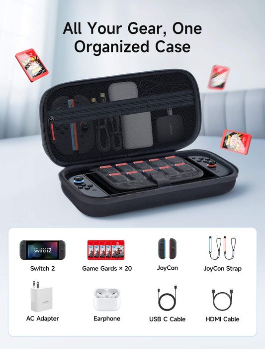 Кейс JSAUX  MegaCarry для Nintendo Switch 2