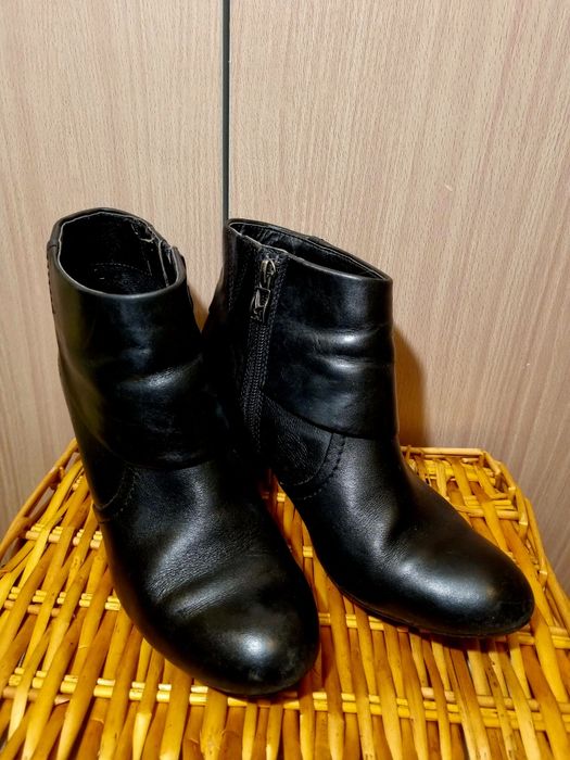 Skórzane bootki Tamaris 38 - skóra naturalna buty