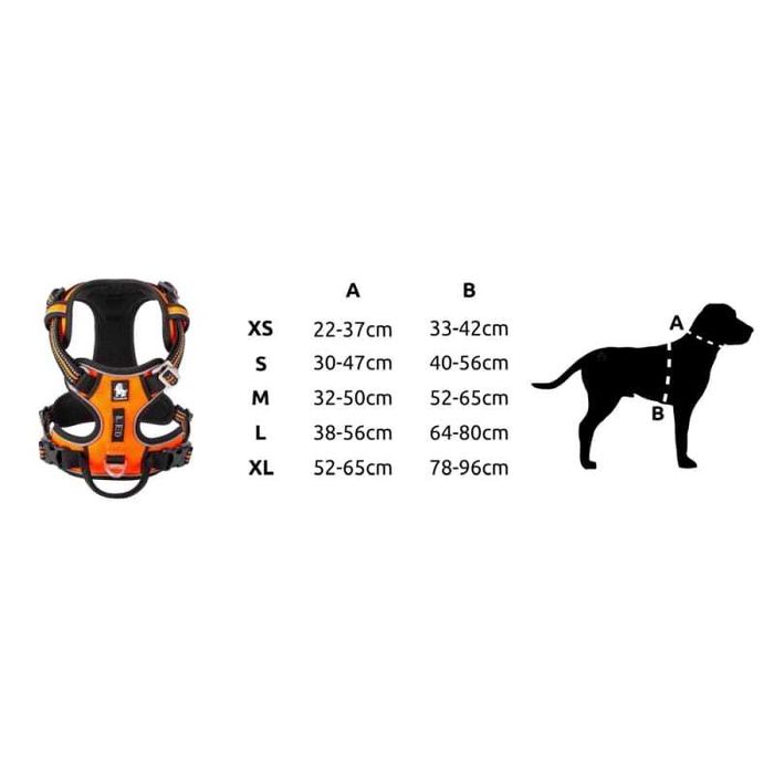 Szelki dla psa Truelove Front Line Premium L pomarańczowe