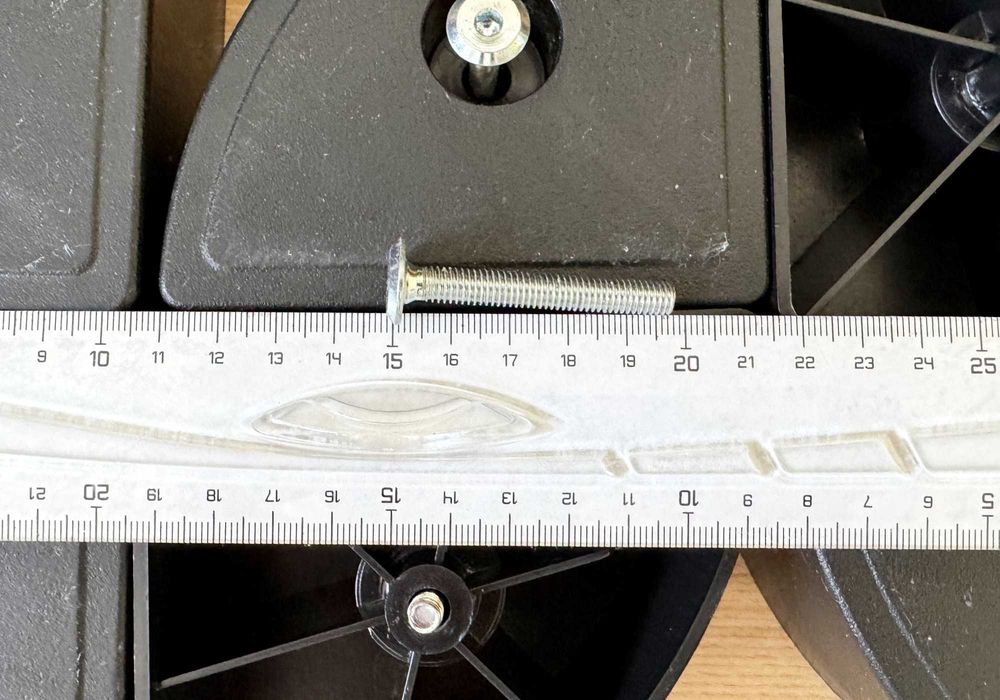 Noga półokrągła nogi plastikowe narożnik łóżko szafka 6 sztuk