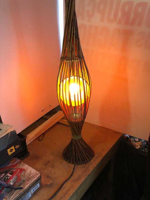 Candeeiro de cana bamboo