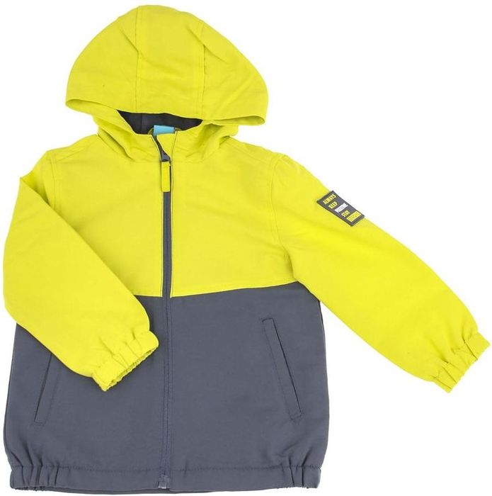 Стильная куртка ветровка для мальчика на флисе 122 демисезонная