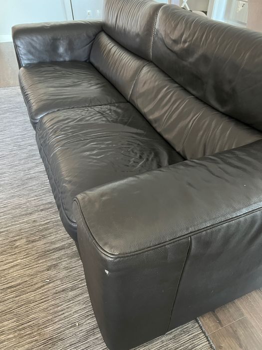 OPORTUNIDADE - Sofá Pele Divani&Divani