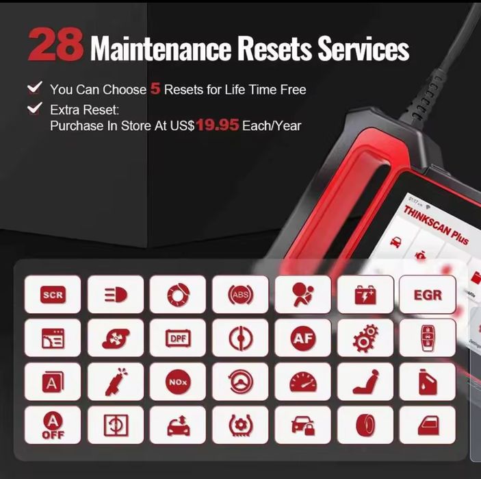 Scanner automóvel profissional thinkcar plus s7