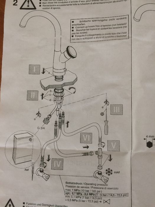 bateria z zaworem przyłączeniowym gav