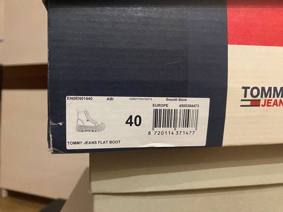 Кросівки tommy jeans flat boot