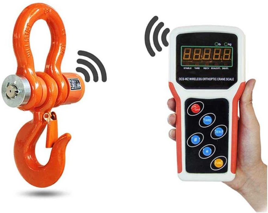Кранові ваги з пультом та радіоканалом, динамометр від 500кг до 50т
