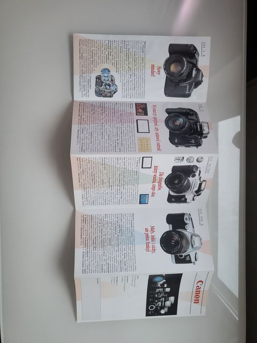 Prospekty aparatów fotograficznych